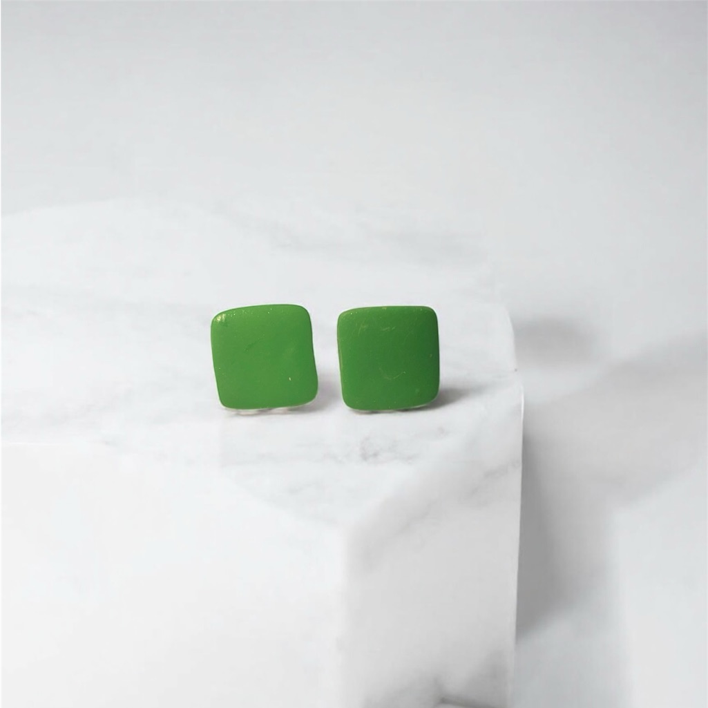 Lime Green Studs